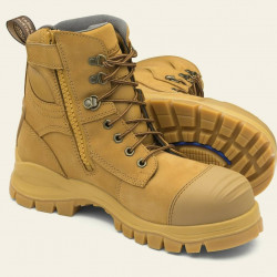 Discontinued-Blundstone 992 Zip Safety Boots