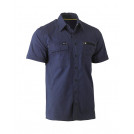 Bisley Flex & Move Utility Zip Stretch S/S Shirt